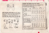 1960's Simplicity One-Piece Dress Pattern with Accent Panel Bodice - Bust 31.5" - No. 6220