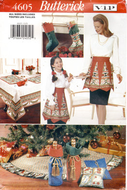 1990's Butterick V.I.P. Christmas Craft Pattern - UC/FF - No. 4605