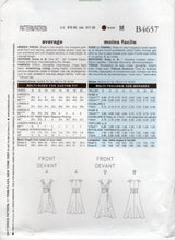 2000's Butterick Gathered Surplice Bodice Dress Pattern - Bust 30.5-34" - No. 4657