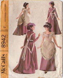 1960's McCall's Centennial Costume Pattern - Bust 31-32" - No. 8942
