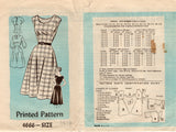 1950's Anne Adams Scoop Neckline Jumper Dress and Blouse Sleeve- Bust 35" - No. 4666