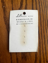 1980’s Le Bouton Light Blue Oval Plastic Button - Set of 4 - 1/2” - on card