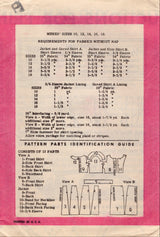 1960's Anne Adams Cropped Jacket and Skirt in Two Styles Pattern  - Bust 36" - No. 4852