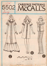 1970's McCall's Maxi or Midi Yoked Dress and Panties Pattern  - Bust 30.5-34" - No. 5502