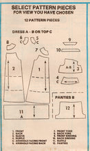 1970's McCall's Maxi or Midi Yoked Dress and Panties Pattern  - Bust 30.5-42" - No. 5502