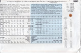 1980's Butterick Pleated Front Pants Pattern - Waist 23-25" - No. 6841