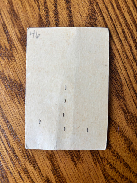 1940’s Pearl Shirt Buttons - Opaque - Set of 6 - 3/8" -  on card (#46)