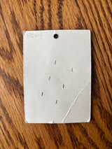 1940’s Lansing Pearl Buttons - Opaque - Set of 6 - 9/16" -  on card