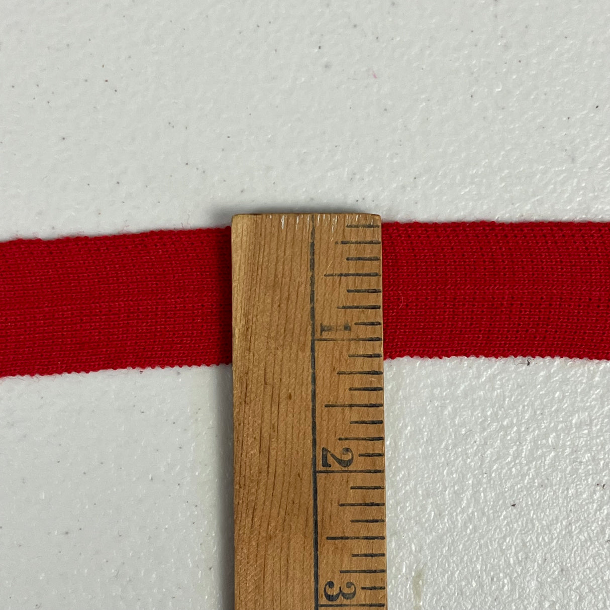 1970’s Red Knit Binding - Polyester - BTY