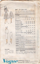 1960's Vogue Two Piece Dress Pattern with Boxy Jacket and Slim or Pleated Skirt - Bust 32" - No. 5047
