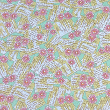 1970’s Daisy and Letters Novelty Print Fabric  - BTY