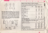 1960's Simplicity Shift Dress Pattern with or without Sleeves - Bust 34-36" - No. 5203