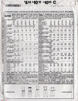 1990's McCall's Jumpsuit or Dress with Large Collar and Short or 3/4 Sleeves - Bust 30.5-32.5" - No. 5210