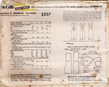 1950's McCall's One Piece Sheath Dress and Bolero Jacket Pattern - Bust 31" - No. 5237