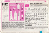 1960's Simplicity Single or Double Breasted Side Button Front Dress Pattern - Bust 40" - No. 8142