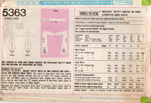 1970's Simplicity Simple-To-Sew Misses' Jiffy Dress in Two Lengths and Sash - Bust 36" - No. 5363