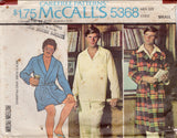 1970's McCall's Men's Robe and Pajama Pattern - Chest 34-36" - No. 5368
