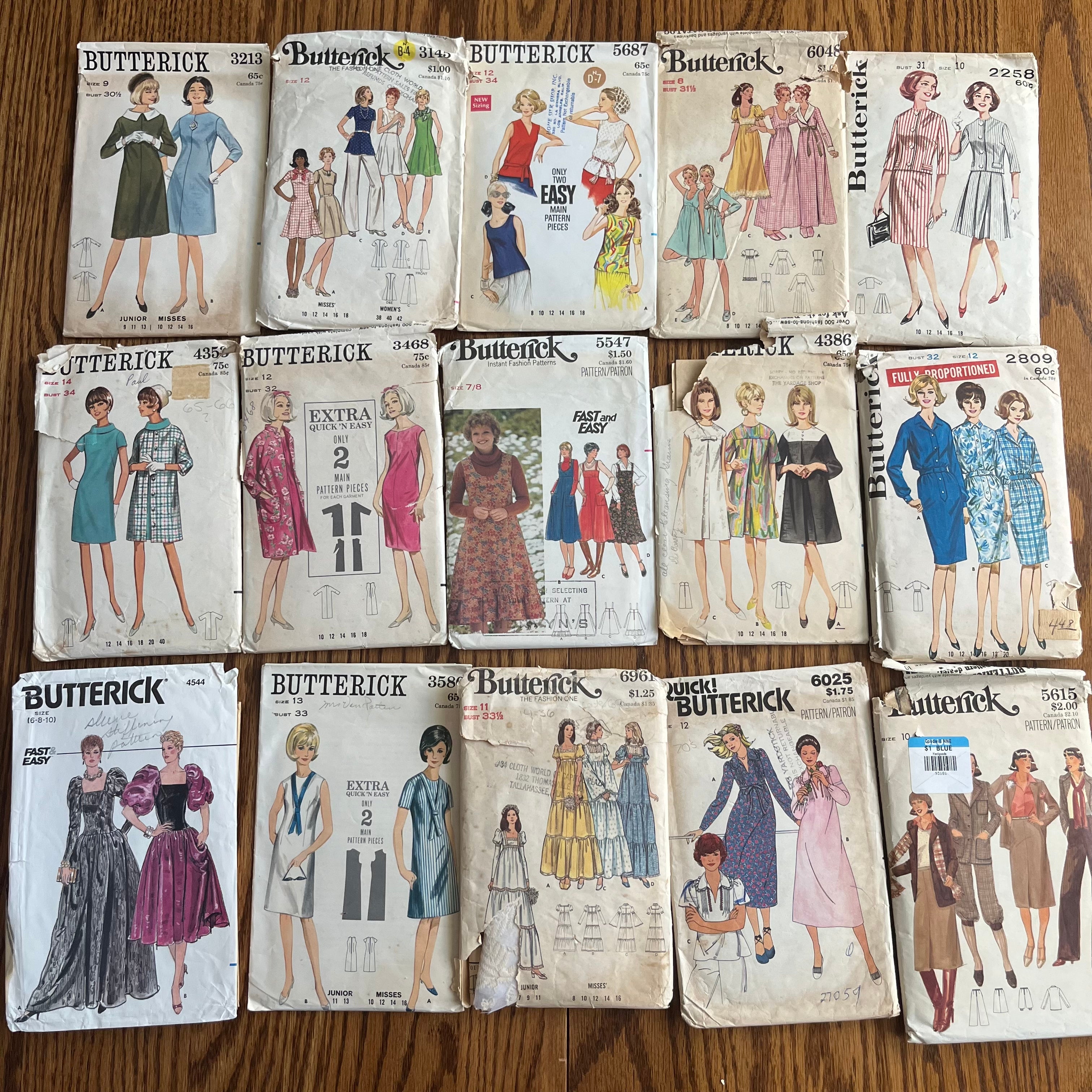 Butterick 7982 Vintage Dress Pattern Size 14 Bust 34