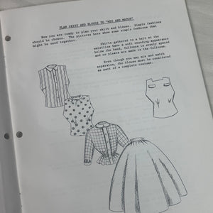 1960’s Junior Miss Makes a Skirt - 4-H Member Manual - Unit 1 - Soft cover