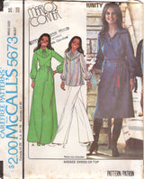 1970's McCall's Marlo's Corner Maxi or Midi Dress and Top Pattern - Bust 31.5-42" - no. 5673