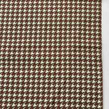 1970’s Mustard Mint and Brown Houndstooth Fabric - BTY