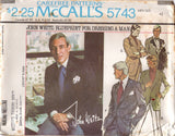 1970's McCall's Men's Single Breasted Jacket Pattern with optional Elbow Patches - Chest 36-48" - No. 5743