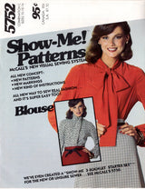 1970's McCall's Pussy Bow Blouse Pattern - Bust 31.5-34" - No. 5752