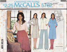 1970's McCall's Marlos Corner Yoked Pullover Dress or Top and Overskirt Pattern - Bust 30.5-34" - no. 5762