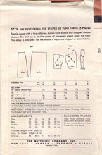 1950's Butterick Shirtwaist Dress Pattern with Short Sleeve and Rolled Collar - Bust 32" - No. 5773