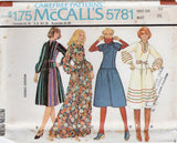 1970's McCall's Drop Waisted Pullover Dress - Bust 30.5-38" - No. 5781