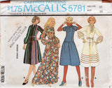 1970's McCall's Drop Waisted Pullover Dress - Bust 30.5-38" - No. 5781