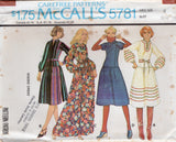 1970's McCall's Drop Waisted Pullover Dress - Bust 30.5-38" - No. 5781