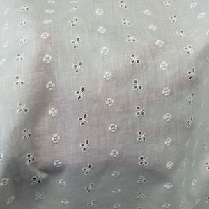 1970's White Eyelet - Cotton Blend - BTY