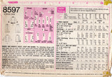 1960's Simplicity Two Piece Princess Line Suit and Blouse Pattern - Bust 42" - No. 8597