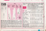 1960's Simplicity Round Neckline Basic A-line Dress Pattern - Bust 39" - No. 7509