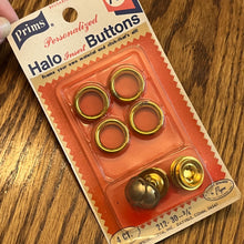 1970’s Prims Halo “Personalized Insert" Buttons - Set of 4 - Size 30 (3/4") - NOS