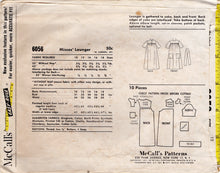 1960's McCall's "Lounger" House Dress - Bust 32" - No. 6056