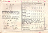 1960's Simplicity Maternity Shorts, Cigarette Pants, and Shorts pattern - Waist 24" - No. 6061