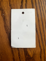 1980’s La Petite Light Blue Carved Plastic Buttons - Set of 2 - 1 1/8” - on card
