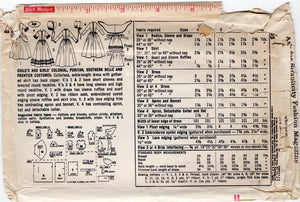 1960's Simplicity Colonial, Frontier and Puritan Costume Dress Pattern - Bust 32" - No. 6205