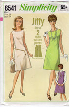 1960's Simplicity Jiffy Sheath Dress Pattern - Bust 34" - No. 6541