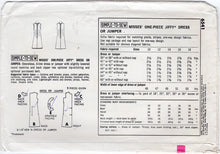 1960's Simplicity Jiffy Sheath Dress Pattern - Bust 34" - No. 6541