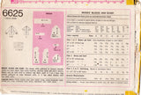 1970’s Simplicity Yoked Blouse with Pussy Bow Pattern - Bust 36” - No.6625