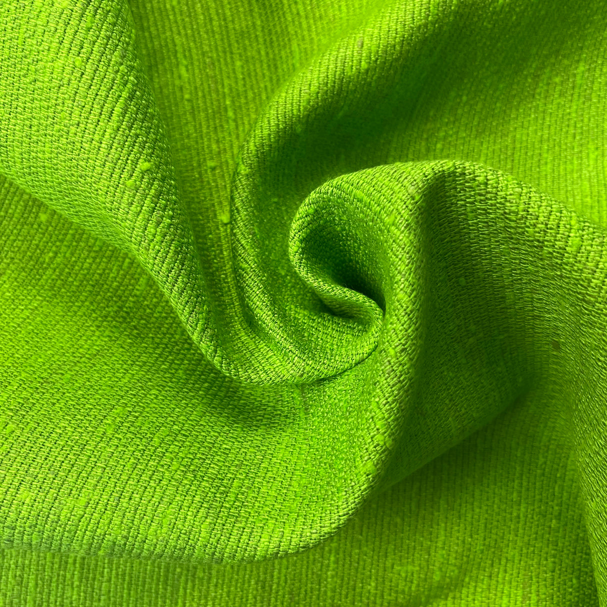 1970’s Bright Green or Pink Rayon/Cotton Blend Fabric - BTY