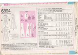 1970’s Simplicity Designer Fashion Button Up Dress Pattern - Bust 40-42" - No. 6894