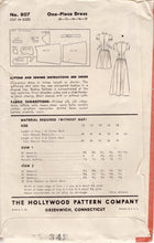 1940's Hollywood Drop Waist Dress or Evening Gown with Puff Sleeves feat. Betty Grable - Bust 34" - No. 807