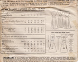 1940's McCall Slit Neckline One Piece Dress Pattern - Bust 34" - No. 7286