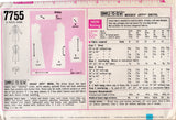1960’s Simplicity Jiffy A-Line Dress Pattern with Pocket - Bust 38” - No. 7755
