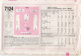 1960’s Simplicity Jiffy Sheath Dress Pattern - Bust 38” - No. 7124