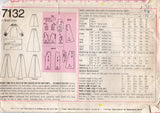 1970's Simplicity Two Piece Dress or Pantsuit Pattern  - Bust 36" - No. 7132